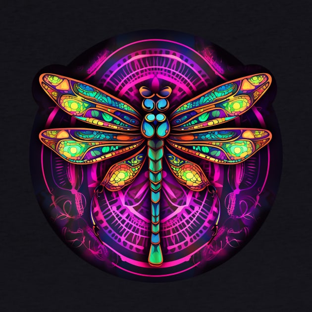 Neon Dragonfly by DavidLoblaw